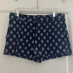 Zara patterned blue shorts
